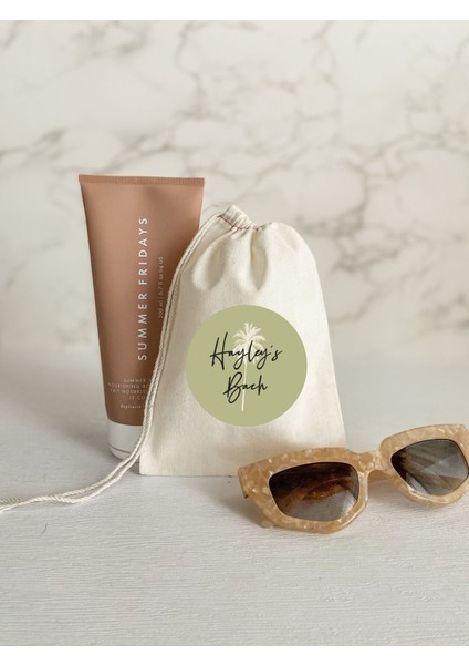 Hangover Kit Çantaları: Kişiselleştirilmiş Muslin Parti Hediyeleri (Palm Springs) fiyatları