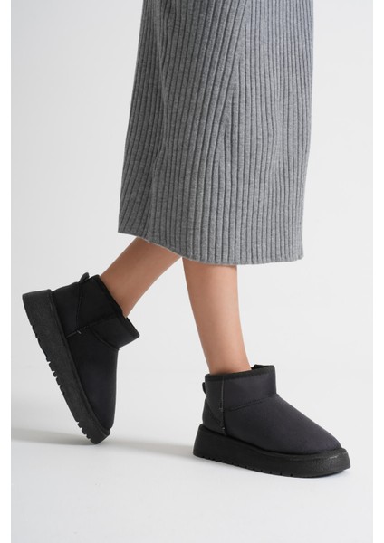 Alina Kadın Siyah Kışlık Kürklü Bot fiyatları