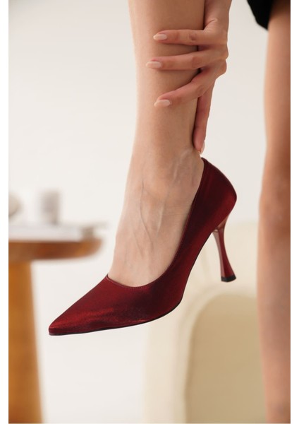 Angela Kadın Kırmızı Topuklu Ayakkabı