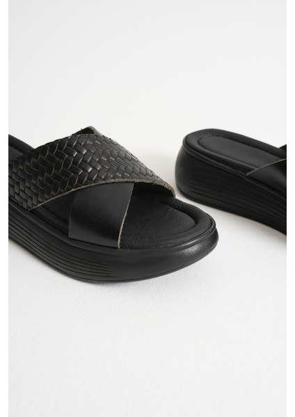 Fayn Siyah Hakiki Deri Terlik indirimleri