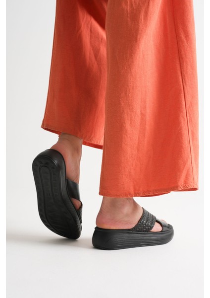 Fayn Siyah Hakiki Deri Terlik