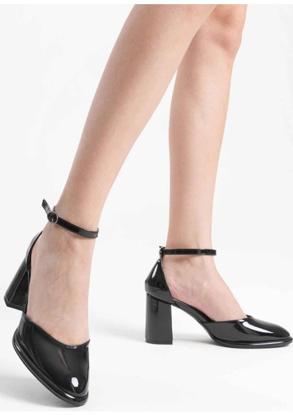 Theresa Siyah Rugan Kadın Topuklu Ayakkabı modelleri