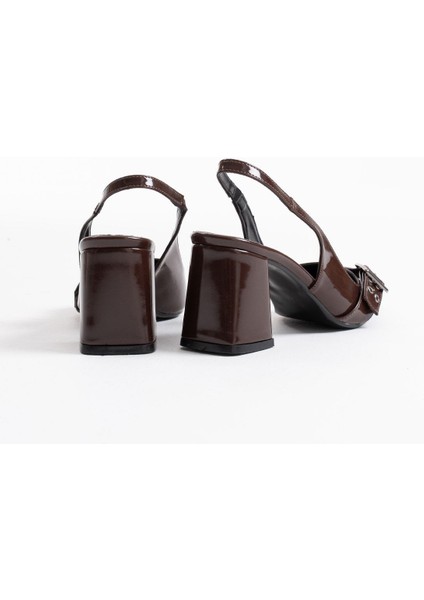 Keira Acı Kahve Rugan Kadın Topuklu Ayakkabı fırsatları