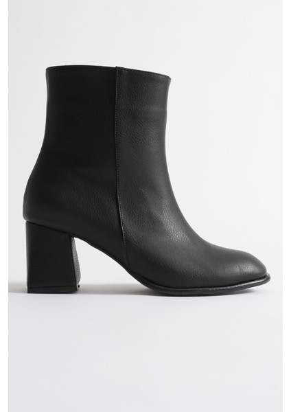 Lucinda Kadın Kışlık Siyah Kalın Topuklu Bot