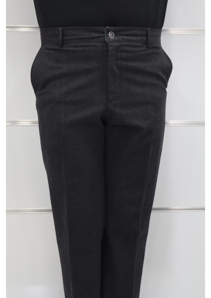 Fistan Store Erkek Düz Yüksek Bel Rahat Kesim Yandan Cepli Boru Paça Büyük Beden Kışlık Keten Pantolon fiyatları