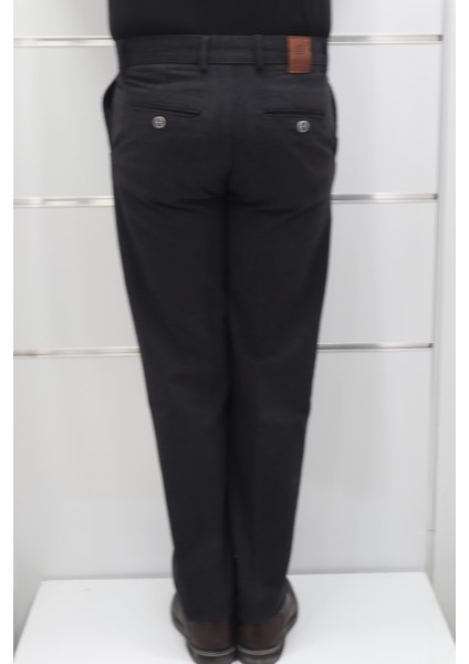 Fistan Store Erkek Düz Yüksek Bel Rahat Kesim Yandan Cepli Boru Paça Büyük Beden Kışlık Keten Pantolon fırsatları