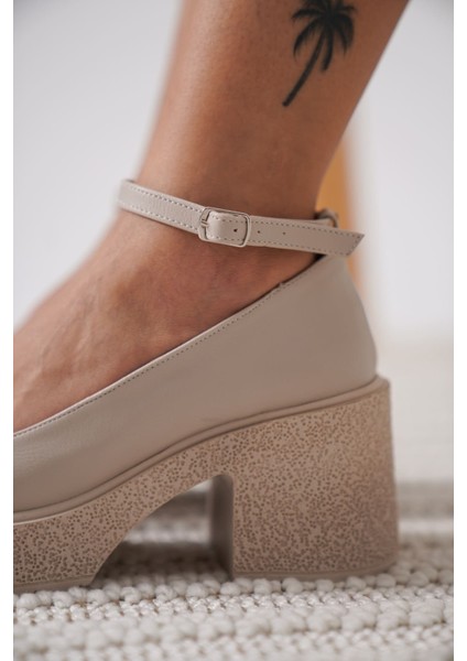 Marla Kadın Bej Bilekten Baretli Günlük Ayakkabı indirimleri
