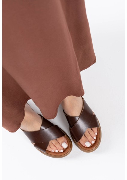 Fayn Acı Kahve Hakiki Deri Terlik indirimleri