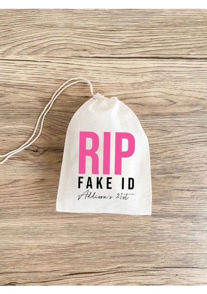 Sahte Kimlikli Parti Hediye Çantası - 21. Doğum Günü Için Muslin Bağcıklı fiyatları