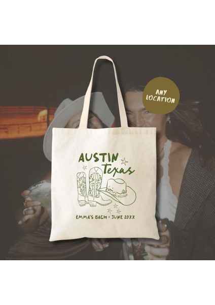 Bekarlığa Veda Partisi Çantası: Kovboy Çizmesi Tasarımı - Pamuklu Kanvas fiyatları