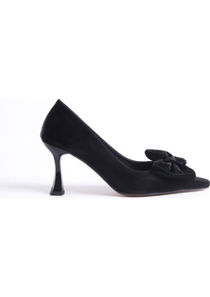 Agnes Kadın Fiyonk Detaylı Siyah Topuklu Ayakkabı fiyatları