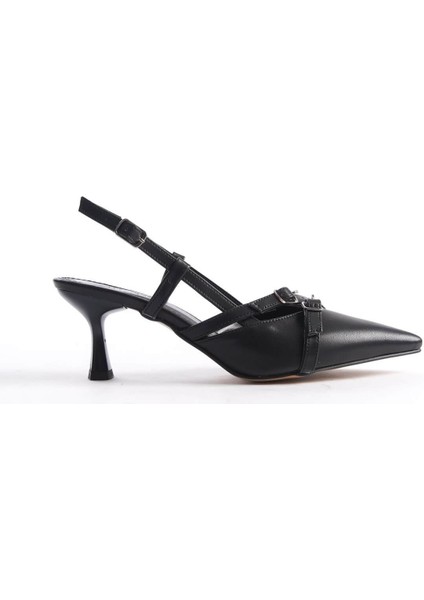 Perla Kadın Siyah Topuklu Ayakkabı