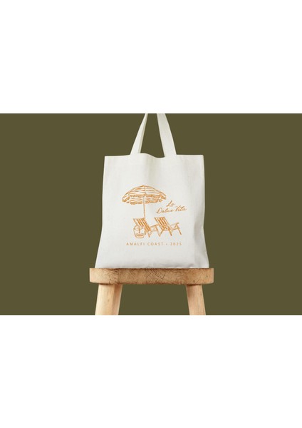 Tatil Tote Çantası: Italyan Düğün Teması (Kanvas, Iki Boyut) fiyatları