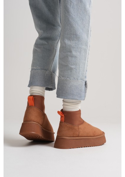 Nadia Kadın Taba Kışlık Içi Kürklü Kalın Taban Bot