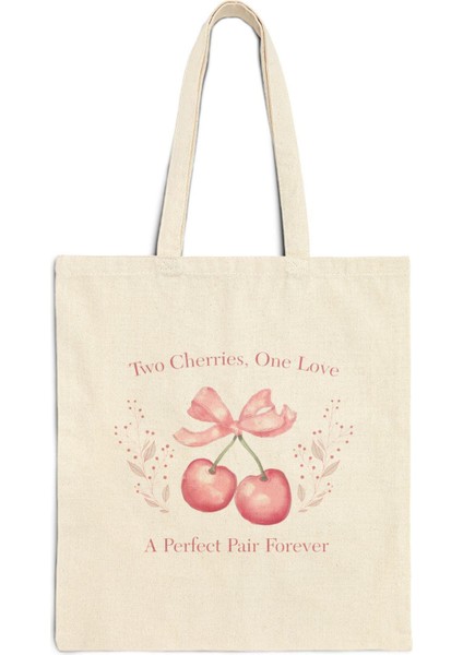 Sweet Pair Tote Çanta - Gelin Hediyesi, Şirin Tote Çantalar, Estetik Tote Çanta, Kitap Çantası, Kanvas Tote Çanta, Gelin Duşu Hediyesi, Düğün Hediyesi fiyatları