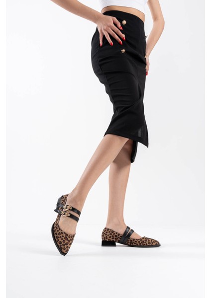 Murder Leopar Kemer Detaylı Kadın Topuklu Ayakkabı fiyatları