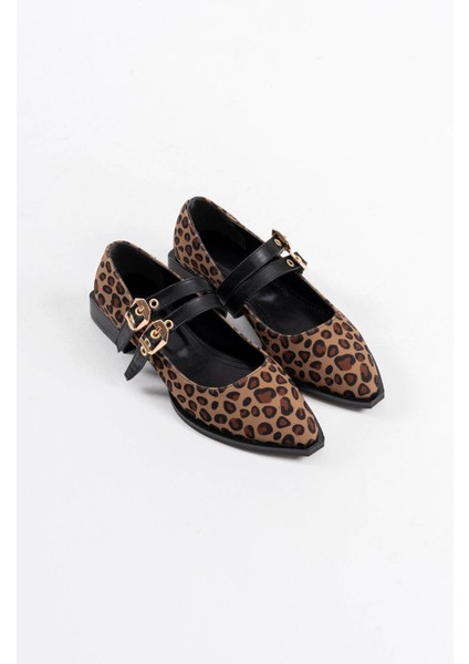 Murder Leopar Kemer Detaylı Kadın Topuklu Ayakkabı modelleri