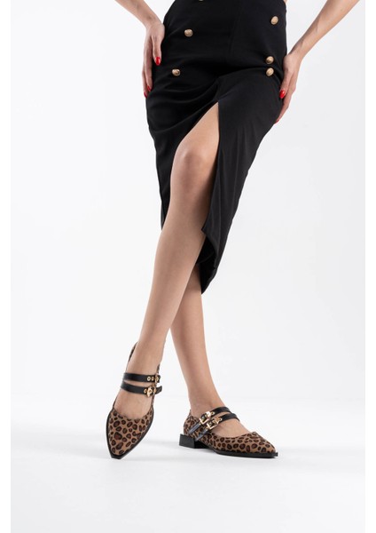 Murder Leopar Kemer Detaylı Kadın Topuklu Ayakkabı fırsatları