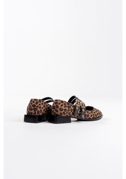 Murder Leopar Kemer Detaylı Kadın Topuklu Ayakkabı