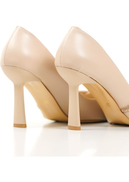 Sonya Nude Taşlı Kadın Ayakkabı