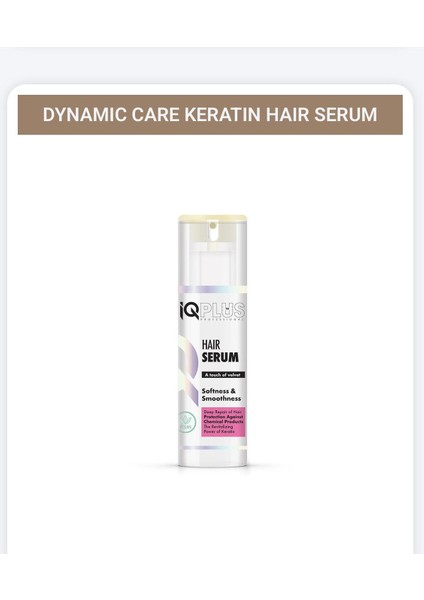 Iq Plus Professıonal Keratin Bakımı Saç Onarıcı Vegan Saç Bakım Serumu 50 ml