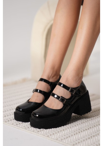 Jasmine Kadın Siyah Rugan Günlük Ayakkabı