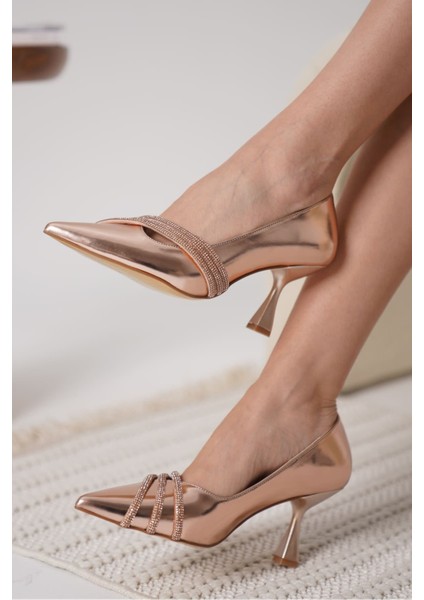 Klay Rose Gold Rugan Kadın Topuklu Ayakkabı modelleri