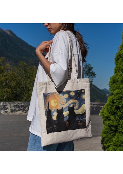 Başka Bir Evrende Biz Tote Çanta - Estetik Tote Çanta, Sevimli Tote Çantalar, Sevimli Kitap Çantaları, En Iyi Tote Çanta Koleksiyonu, Sevimli Tote Çanta Hediyesi!