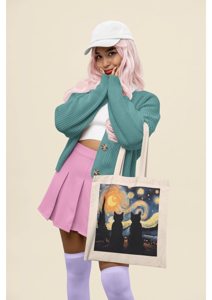 Başka Bir Evrende Biz Tote Çanta - Estetik Tote Çanta, Sevimli Tote Çantalar, Sevimli Kitap Çantaları, En Iyi Tote Çanta Koleksiyonu, Sevimli Tote Çanta Hediyesi! modelleri