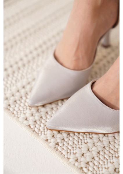 Angela Kadın Gümüş Topuklu Ayakkabı indirimleri