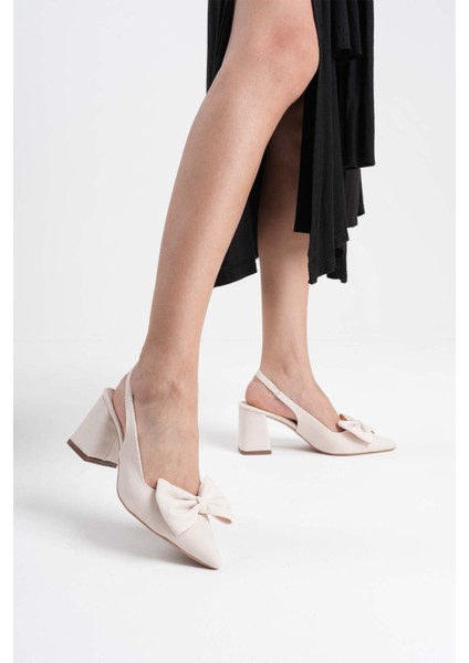 Candy Bej Kadın Topuklu Ayakkabı indirimleri