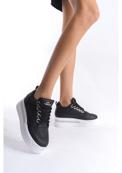 Alice Siyah Kadın Gizli Topuklu Sneaker modelleri