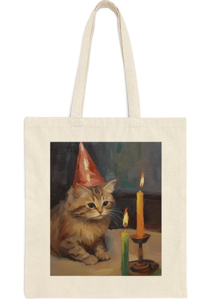 Üzgün ​​doğum Günü Kedi Tote Çantası - Sevimli Tote Çantalar, Sevimli Kedi, Sevimli Tote Çanta Koleksiyonu fiyatları