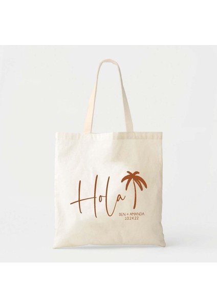 Düğün Hoş Geldiniz Çantası: Özel Pamuklu Kanvas - Nedimeler Veya Plaj Partisi fiyatları