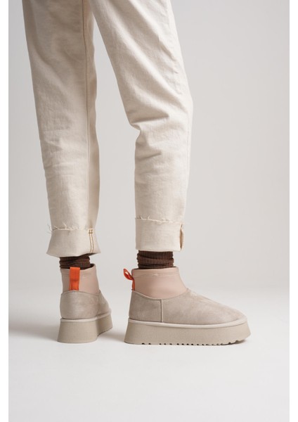 Nadia Kadın Bej Kışlık Içi Kürklü Kalın Taban Bot indirimleri