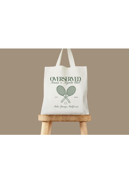 Tenis ve Tekila Tote Çantası: Bekarlığa Veda Partileri Için Pamuklu Kanvas