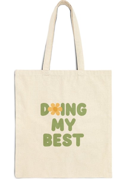 Elimden Gelenin En Iyisini Yapıyorum Tote Çanta - Şirin Tote Çantalar, En Iyi Kitap Çantası, Kitap Çantası Hediyesi, Alışveriş Çantaları, En Iyi Çanta fiyatları