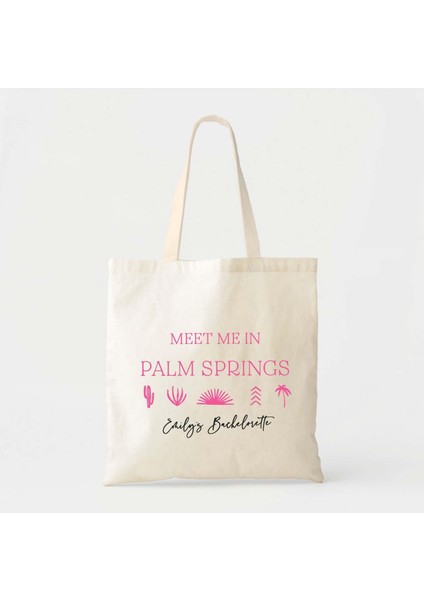 Palm Springs Pamuklu Tote, Düğün Nedimeleri (Özel Yazı Seçenekleri) fiyatları