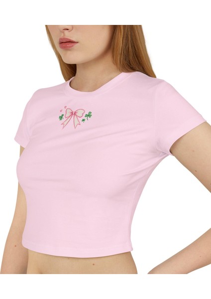 Coquette Lucky Bebek Tişörtü Kırpılmış Üst - Y2K Kırpılmış Üst, Estetik Bebek Tişörtü Kırpılmış Üst, Kırpılmış Üst Tişört, Coquette Kırpılmış Üst, Bebek Tişörtü, Estetik Kırpılmış Üst modelleri