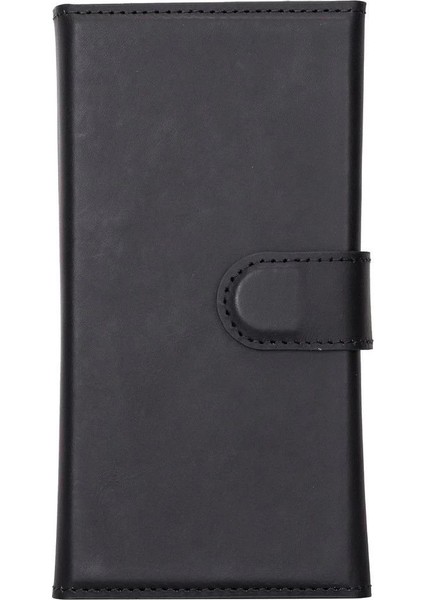 Apple iPhone 13 Pro Uyumlu Deri Cüzdanlı Kılıf Santa G1 Siyah modelleri