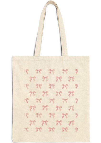 Coquette Balerin Fiyonklu Tote Çanta - Şirin Tote Çanta, Günlük Çanta, Estetik Tote Çanta fiyatları