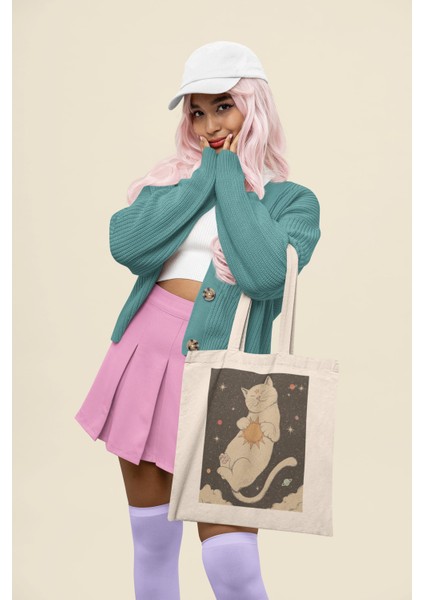 Galaxy Gato Tote Çanta modelleri
