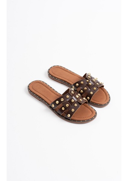 Loose Acı Kahve Hakiki Deri Terlik fiyatları