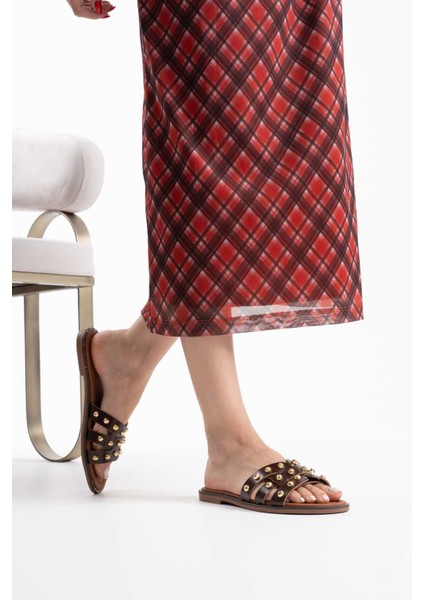 Loose Acı Kahve Hakiki Deri Terlik indirimleri