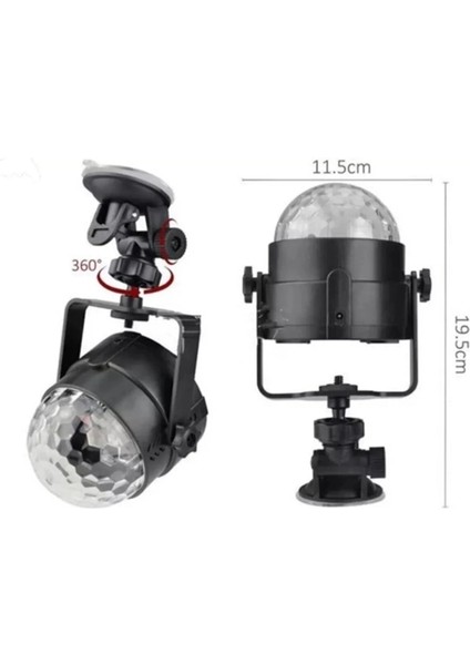 7 Farklı Aydınlatma Modu ve Ses Sensörlü Disko Topu Lambası fırsatları