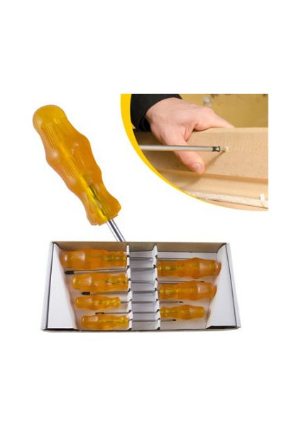 Mıknatıs Uçlu Tornavida Seti (7li) + Pratik Kontrol Kalemi - 2li Set Pratık fiyatları