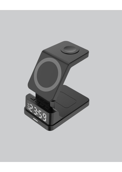 Kablosuz Şarjlı Dijital Masa Saati – 3 Parlaklık Seviyeli LED Hızlı Şarj App - M797B286-N93 modelleri