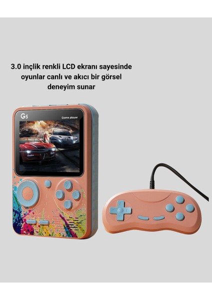 Retro Taşınabilir Oyun Konsolu 500 Klasik Oyunlu 3.0 Inç Renkli Ekran - M057R707-K58057 indirimleri