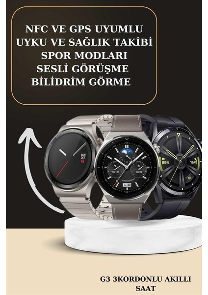 Aynalı Bluetooth Kulaklık Yeni Nesil Akıllı Saat Titreşimli Nabız Ölçer Spor - M365R044-K99