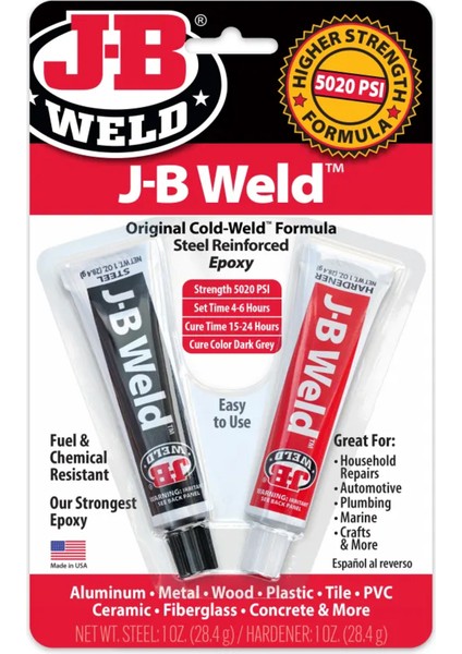 adhesive Weld - Jb Weld Steelstik™ Epoksi Macun - 2 Oz Jb Weld Tankweld™ Çelik Takviyeli Hızlı Yapıştırıcı fiyatları